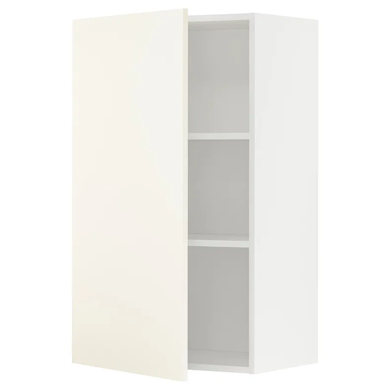 IKEA METOD МЕТОД, шафа навісна із полицями, білий / ВАЛЛЬСТЕНА білий, 60x100 см 995.072.60 фото №1