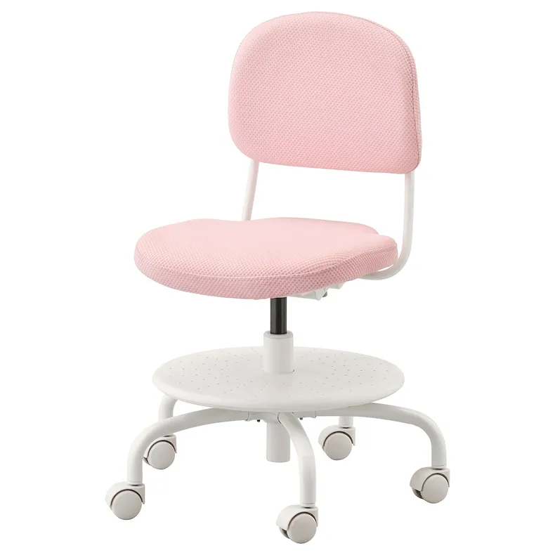 IKEA VIMUND ВІМУНД, дитяче робоче крісло, світло-рожевий 104.243.53 фото №1