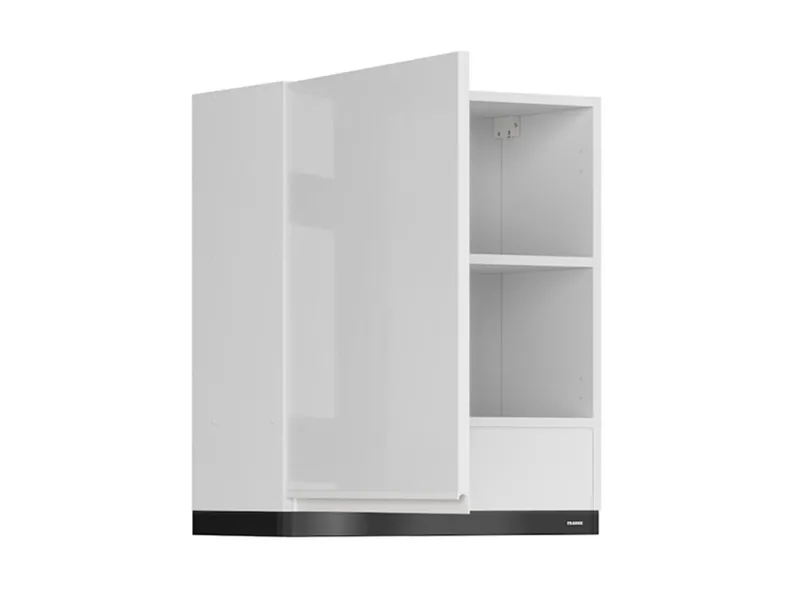 BRW Верхний кухонный шкаф Sole 60 см с вытяжкой слева белый глянец, альпийский белый/глянцевый белый FH_GOO_60/68_L_FL_BRW-BAL/BIP/CA фото №3