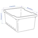 IKEA UPPSNOFSAD УППСНОФСАД, контейнер, черный, 25x17x12 см / 3,5 л 504.447.83 фото thumb №6