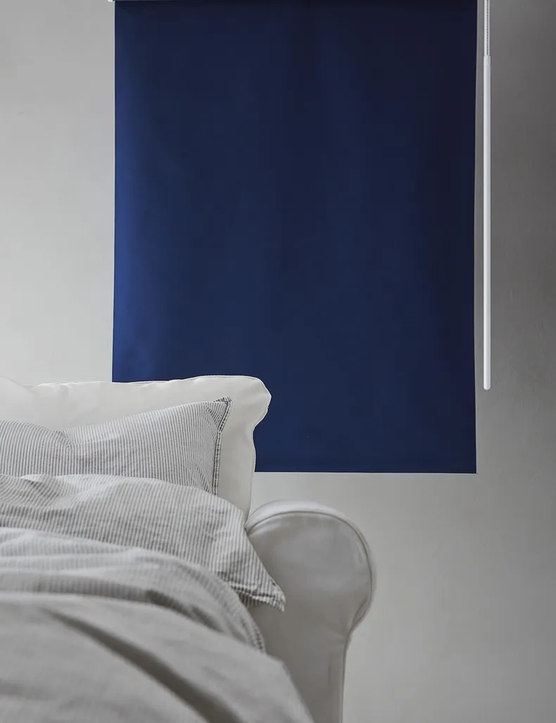 IKEA FRIDANS ФРІДАНС, затемнювальна рулонна штора, синій, 120x195 см 803.968.89 фото №7