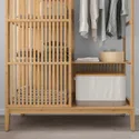 IKEA NORDKISA НОРДКІСА, відкритий гардероб із розсувн дверц, бамбук, 120x186 см 004.394.68 фото thumb №9