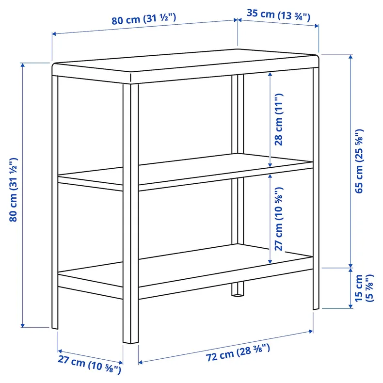 IKEA KOLBJÖRN КОЛЬБЙОРН, стелаж, для приміщення, вулиці, бежевий, 80x81 см фото №3