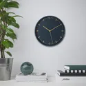 IKEA SKÄRIG СКЕРІГ, настінний годинник, низька напруга / синій, 26 см 005.408.57 фото thumb №2