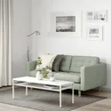 IKEA LANDSKRONA ЛАНДСКРУНА, 2-местный диван, Окрашенный в светло-зеленый цвет / дерево 392.702.89 фото thumb №2