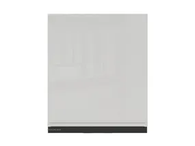 BRW Верхний кухонный шкаф Sole 60 см с вытяжкой правый светло-серый глянец, альпийский белый/светло-серый глянец FH_GOO_60/68_P_FL_BRW-BAL/XRAL7047/CA фото