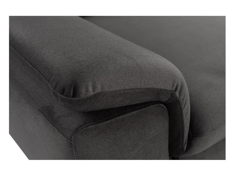 BRW Кутовий розкладний диван Alegra з ящиком для зберігання велюровий графіт, Елемент 02 NA-ALEGRA-L-G2_BA4230 фото №11