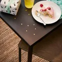 IKEA SANDSBERG САНДСБЕРГ, стіл, чорний, 110x67 см 294.203.93 фото thumb №4