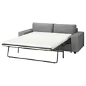 IKEA VIMLE ВІМЛЕ, 2-місний диван-ліжко, з широкими підлокітниками/Lejde сіро-чорний 695.372.87 фото thumb №1
