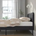 IKEA SLATTUM СЛАТТУМ, каркас кровати с обивкой, Виссл темно-серый, 160x200 см 405.712.48 фото thumb №3
