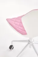Кресло компьютерное офисное вращающееся HALMAR MATRIX 3 розовый/белый, ткань фото thumb №5