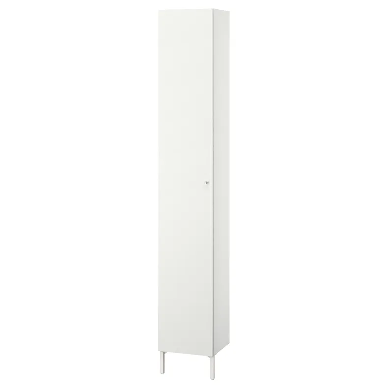 IKEA NYSJÖN НЮШЕН, висока шафа, білий, 30x190 см 204.708.15 фото №1