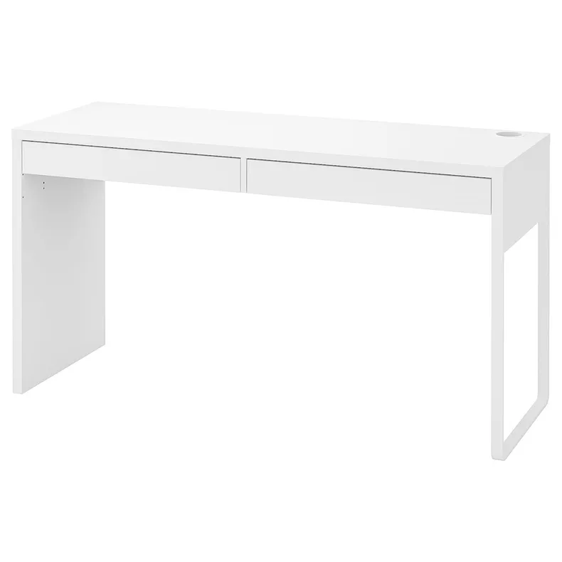 IKEA MICKE МИККЕ, письменный стол, белый, 142x50 см 902.143.08 фото №1