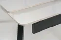 Обеденный раскладной стол SIGNAL JOHNN, белый мрамор / черный матовый, 85x120 фото thumb №8