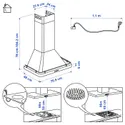 IKEA FÖLJANDE ФЕЛЬЙАНДЕ, настінна витяжка, нержавіюча сталь, 80 см 205.217.06 фото thumb №8