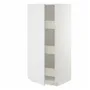 IKEA METOD МЕТОД / MAXIMERA МАКСИМЕРА, высокий шкаф с ящиками, белый / Стенсунд белый, 60x60x140 см 094.093.44 фото