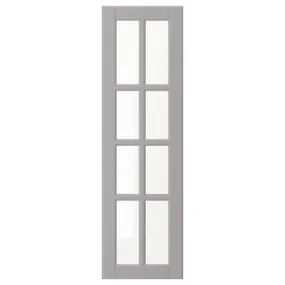IKEA BODBYN БУДБИН, стеклянная дверь, серый, 30x100 см 104.850.30 фото