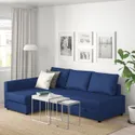 IKEA FRIHETEN ФРІХЕТЕН, кутов диван-ліжко із відд д/зберіг, СКІФТЕБУ синій 492.975.61 фото thumb №3