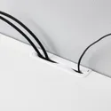 IKEA BESTÅ БЕСТО, комбинация для ТВ / стеклянные дверцы, Шпон дуба, окрашенный в белый цвет Прозрачное стекло Lappviken / Sindvik, 360x42x240 см 194.768.23 фото thumb №5