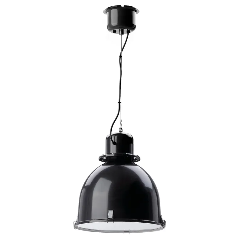 IKEA SVARTNORA СВАРТНОРА, подвесной светильник, черный, 38 см 404.307.72 фото №1
