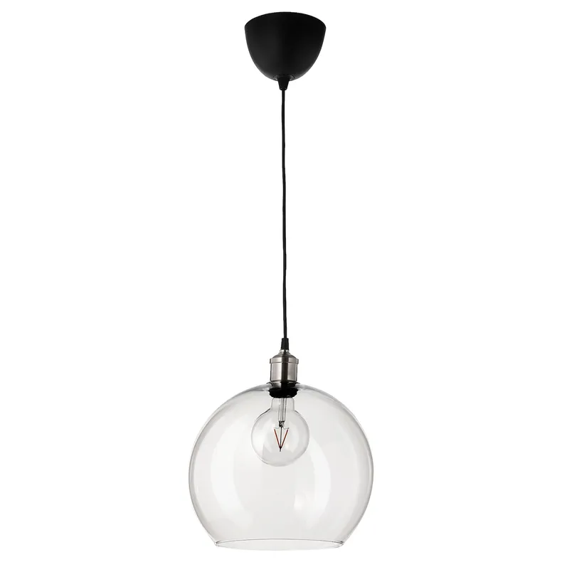 IKEA JAKOBSBYN ЯКОБСБЮН, абажур для подвесн светильника, прозрачное стекло, 30 см 903.330.52 фото №5