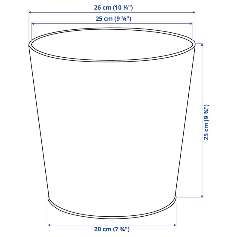 IKEA VITLÖK, Кришка горщика, внутрішній/зовнішній/бірюзовий, 24 см 905.847.57 фото №5