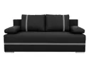 BRW Тримісний розкладний диван Mata з ящиком для зберігання чорний, Sawana 14 Black / Sawana 21 Grey SO3-MATA-LX_3DL-G2_B88701 фото thumb №1