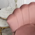 Кресло мягкое бархатное MEBEL ELITE ANGEL Velvet, розовый фото thumb №3