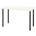 IKEA LAGKAPTEN ЛАГКАПТЕН / ADILS АДІЛС, письмовий стіл, білий / чорний, 120x60 см 294.167.63 фото thumb №1