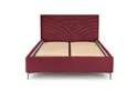 Узголів'я ліжка HALMAR MODULO W3 160 см бордового кольору. Моноліт 59 фото thumb №3