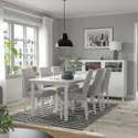 IKEA STRANDTORP СТРАНДТОРП / BERGMUND БЕРГМУНД, стол и 6 стульев, белый / светло-серый, 150 / 205 / 260 см 394.410.93 фото thumb №2
