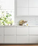 IKEA METOD МЕТОД, угловой навесной шкаф с полками, белый / Веддинге белый, 68x100 см 199.179.25 фото thumb №3