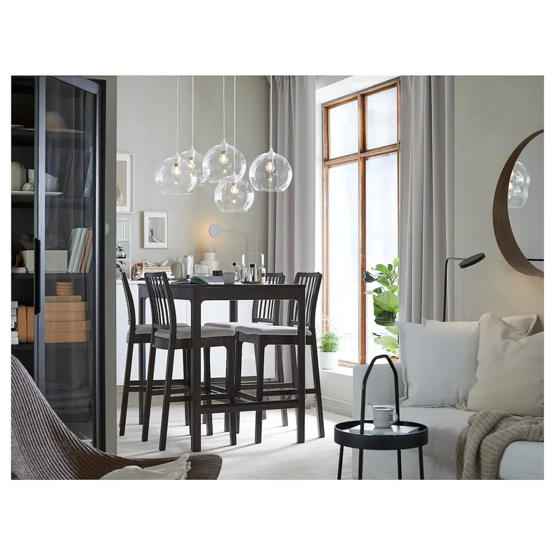 IKEA EKEDALEN ЕКЕДАЛЕН, барний стіл, темно-коричневий, 120x80x105 см 904.005.17 фото №2