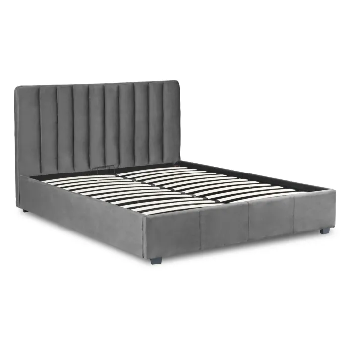 Ліжко MEBEL ELITE 140x200 MARI Velour Grey фото №8