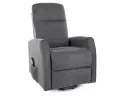 Крісло розкладне з відкидною спинкою SIGNAL LETO Brego, тканина: темно-сірий фото thumb №1