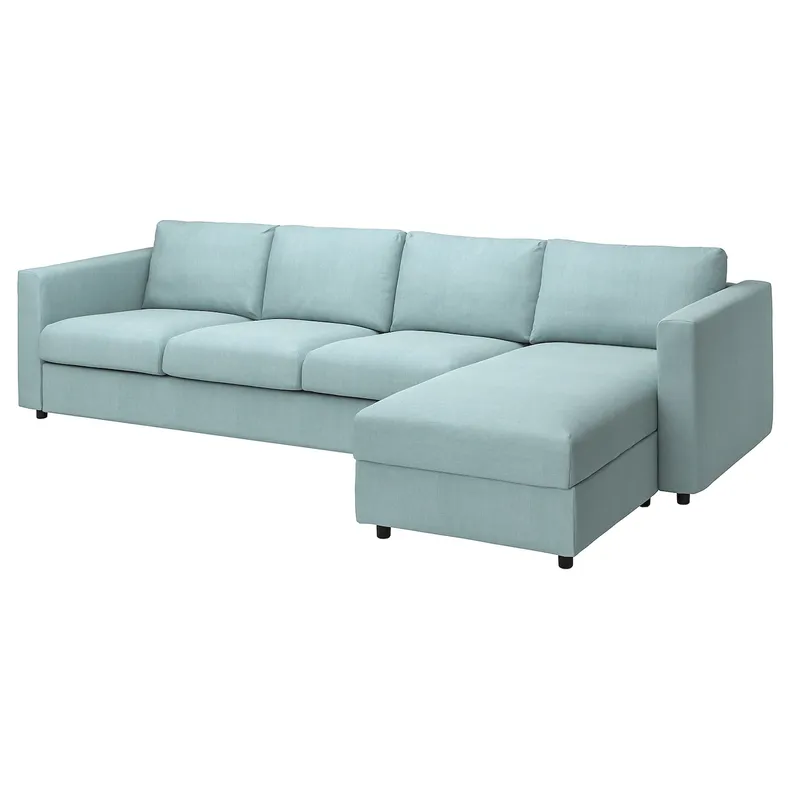 IKEA VIMLE ВІМЛЕ, чохол д / 4-місн дивана з кушеткою, САКСЕМАРА світло-синій 293.995.27 фото №2