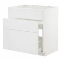 IKEA METOD МЕТОД / MAXIMERA МАКСИМЕРА, шкаф под мойку+3фасада / 2ящика, белый / Стенсунд белый, 80x60 см 794.094.73 фото thumb №1