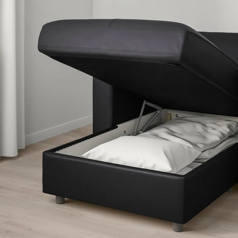 IKEA VIMLE ВІМЛЕ, кут диван-ліжко, 5-місн з кушеткою, Гранн/Бомстад чорний 794.773.77 фото №6