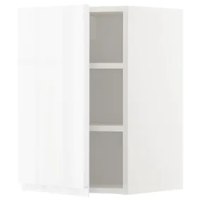 IKEA METOD МЕТОД, шафа навісна із полицями, білий / ВОКСТОРП глянцевий / білий, 40x60 см 094.640.00 фото