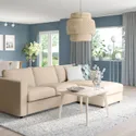 IKEA VIMLE ВІМЛЕ, 3-місний диван із кушеткою, ХАЛЛАРП бежевий 193.991.27 фото thumb №2