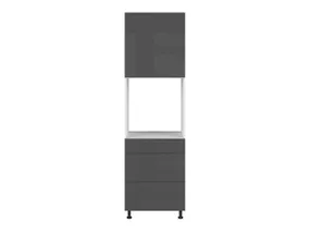 BRW шафа кухонна для вбудованої духової шафи Tapo Special 60 см лівобічна з висувними ящиками антрацит екрю, альпійський білий/антрацит екрю FK_DPS_60/207_2SMB/SMB/L-BAL/ANEC фото