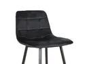Барний стілець оксамитовий SIGNAL MILA H-2 VELVET Bluvel 19 - чорний фото thumb №6