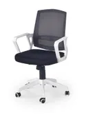 Крісло комп'ютерне офісне обертове HALMAR ASCOT, сірий/чорний/білий фото thumb №1