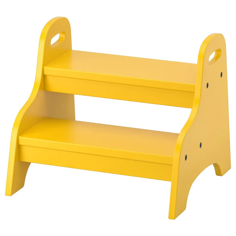 IKEA TROGEN ТРОГЕН, дитячий стілець-драбина, жовтий, 40x38x33 см 803.715.20 фото №1