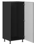 BRW кухонна шафа для вбудованого холодильника Sole L6 60 см права матово-чорна, чорний/чорний матовий FM_DL_60/143_P-CA/CAM фото thumb №3