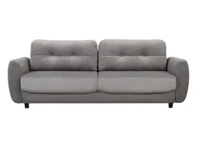 BRW Трехместный диван-кровать Hampton с ящиком для хранения велюровый серый, Ривьера 91 серый SO3-HAMPTON-LX_3DL-G1_B929AD фото