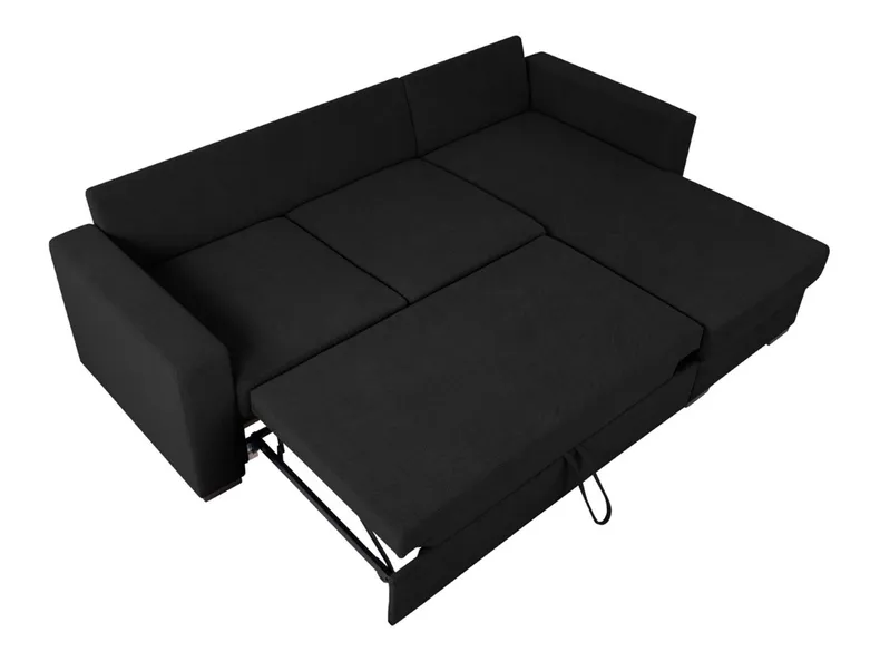 BRW Універсальний кутовий диван Даллас з функцією спального місця та ящиком для зберігання чорний, Curio 99 NA-DALLAS-2F.URCBK-G2_BB4BF7 фото №4