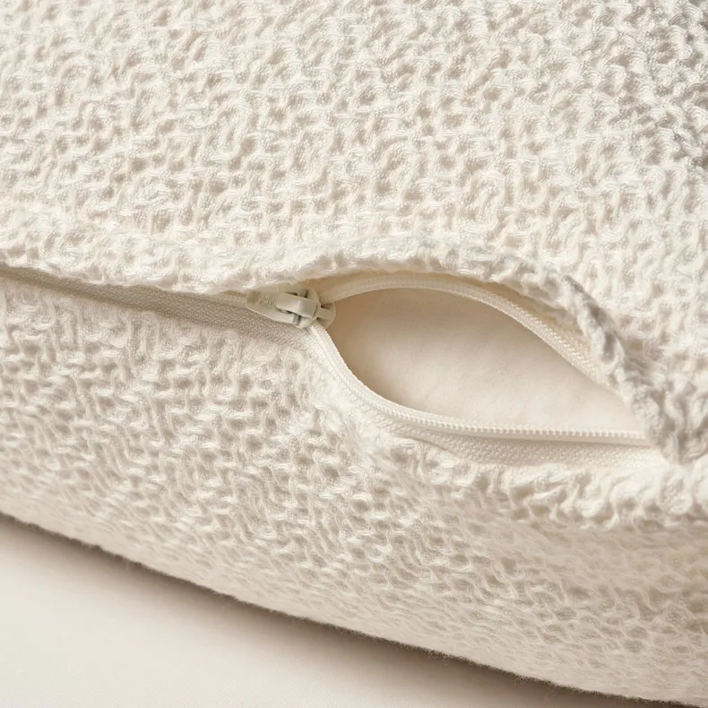 IKEA HEDSÄV ХЕДСЕВ, чохол на подушку, кремово-білий, 50x50 см 104.855.77 фото №2