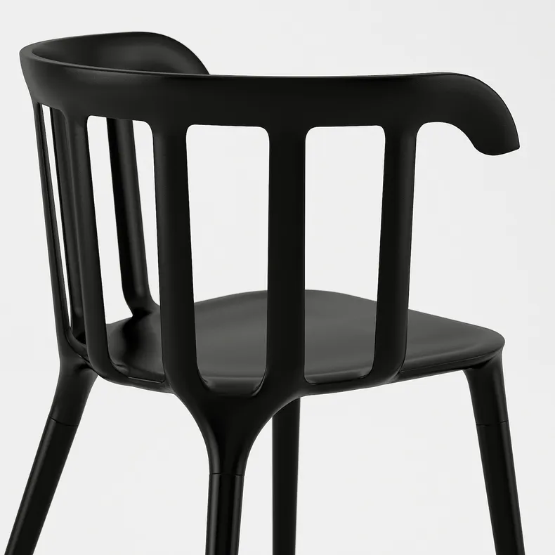 IKEA IKEA PS 2012 ІКЕА ПС 2012, стілець із підлокітниками, чорний 702.068.04 фото №4