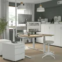 IKEA MITTZON МІТТЗОН, стіл регульований, електричний okl дуб / білий, 120x80 см 695.277.97 фото thumb №5